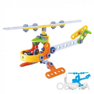 Детский конструктор для мальчика Build&Play "Вертолет" HANYE J-7710, 78 эл