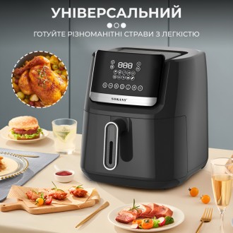 Аерофритюрниця SOKANY SK-10007 - це електричний пристрій, призначений для смажен. . фото 8