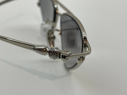 
 
 Солнцезащитные очки Chrome Hearts CH8255, металлическая оправа серебристого . . фото 5