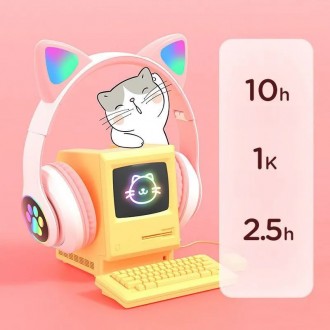 Навушники Bluetooth MDR CAT ear CAT ear VZV-23M 7805 мають незвичайний, яскравий. . фото 7