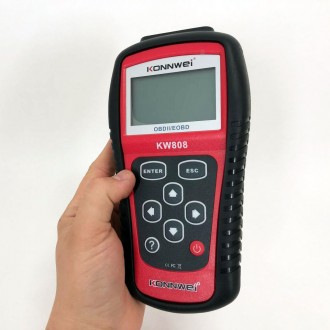 Автосканер OBDII/EOBD Konnwei KW808 використовується для моніторингу, зчитування. . фото 20