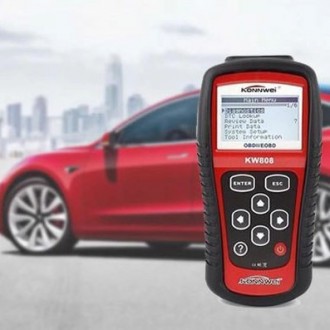 Автосканер OBDII/EOBD Konnwei KW808 використовується для моніторингу, зчитування. . фото 14