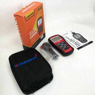 Автосканер OBDII/EOBD Konnwei KW808 використовується для моніторингу, зчитування. . фото 9