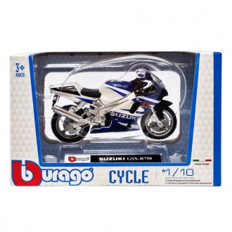 Детская модель Мотоцикла "SUZUKI GSX-R750" Bburago 18-51030-1 масштаб 1:18. Киев. фото 1 Детская модель Мотоцикла "SUZUKI GSX-R750" Bburago 18-51030-1 масштаб 1:18. Киев. фото 1