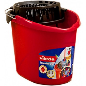 Ведро для швабр Vileda Super Mocio с отжимом красное 10 л (4003790105111). Бровары. фото 1 Ведро для швабр Vileda Super Mocio с отжимом красное 10 л (4003790105111). Бровары. фото 1