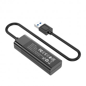 Описание HUB адаптера HOCO USB Easy mix HB25 USB3.0; 3USB2.0; черногоС помощью H. . фото 5