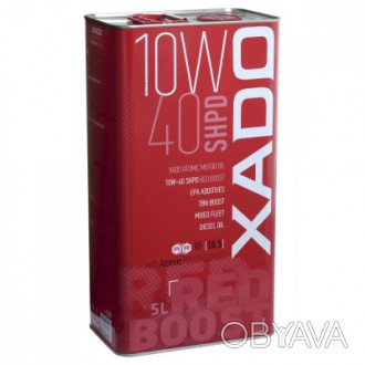 XADO Atomic Oil 10W-40 SHPD RED BOOST - полусинтетическое моторное масло. Универ. . фото 1