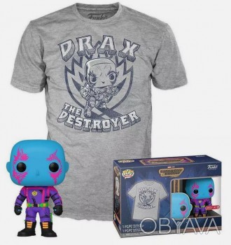 Фігурка і футболка , розмір XL Funko POP! Guardians of the Galaxy Drax & Tee