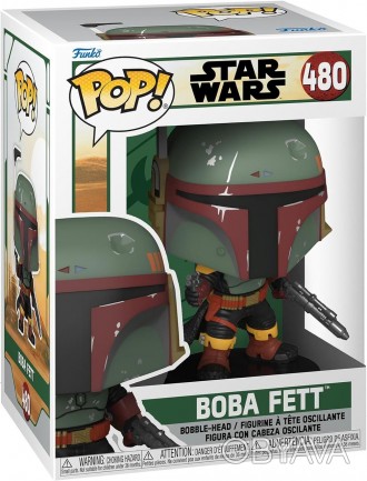 
	Фігурка Фанко Поп Зоряні Війни Star Wars Mandalorian Boba Fett Vinyl Bobblehea. . фото 1