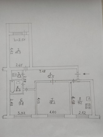 ПН 4282.Продаж 3-х кімнатної квартири в Святошинському районі, 300 метрів від ме. . фото 8