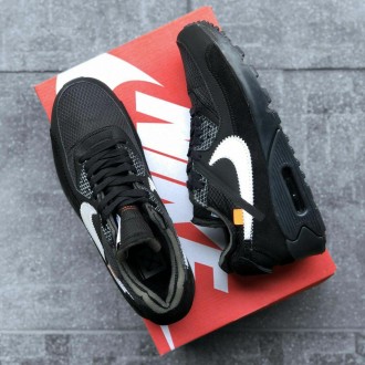 Кроссовки мужские черные Nike Air MAx 90 Off White
Черные мужские кроссовки Найк. . фото 6