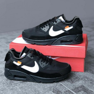 Кроссовки мужские черные Nike Air MAx 90 Off White
Черные мужские кроссовки Найк. . фото 5