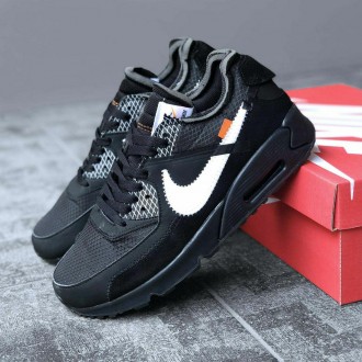 Кроссовки мужские черные Nike Air MAx 90 Off White
Черные мужские кроссовки Найк. . фото 2