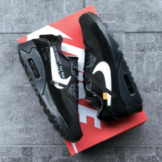 Кроссовки мужские черные Nike Air MAx 90 Off White
Черные мужские кроссовки Найк. . фото 7