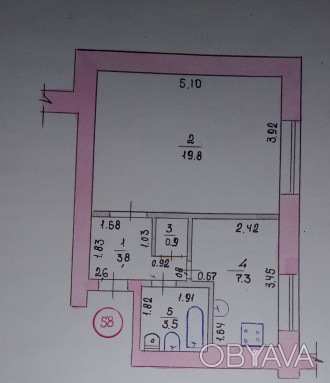 2квартира-52кв.м.на 1 этаже в кирпичном доме улучшенной планировки.
Дом в центр. Новомосковск. фото 1