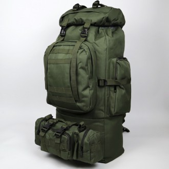 Тактический рюкзак 90л Олива с сумкой-органайзером на Molle (съемная). Київ. фото 1 Тактический рюкзак 90л Олива с сумкой-органайзером на Molle (съемная). Київ. фото 1
