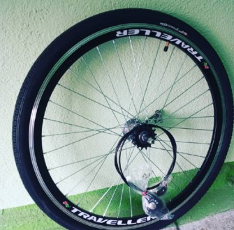 Вело колесо заднее на двойном ободе на планетарной втулке Shimano Nexus inter 3. Харьков. фото 1 Вело колесо заднее на двойном ободе на планетарной втулке Shimano Nexus inter 3. Харьков. фото 1