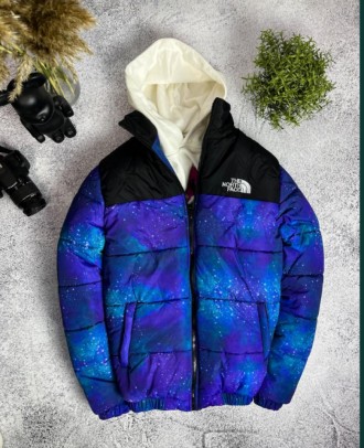 Куртка TNF синего цвета 7-387. Львов. фото 1 Куртка TNF синего цвета 7-387. Львов. фото 1