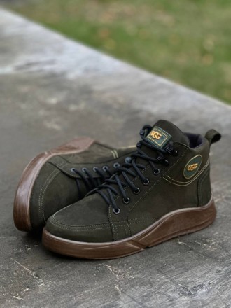 Зимові черевики UGG хакі. Львів. фото 1 Зимові черевики UGG хакі. Львів. фото 1