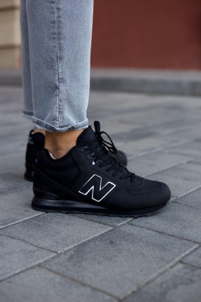 Кроссовки мужские черные зимние New Balance 574 Black Winter Fur
Легендарная мод. . фото 3