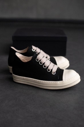 Кеды женские черные Rick Owens Denim Shoes Black White
Шикарные женские кеды Рик. . фото 2