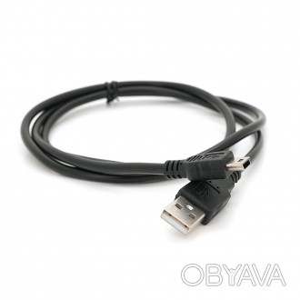 Кабель USB 2.0 AM/Mini USB (5 pin) пакет, довжина 0,8 м.