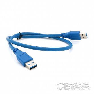 Опис: Кабель USB 3.0 AM+AM 0.6м призначений для підключення пристроїв із роз'ємо. . фото 1