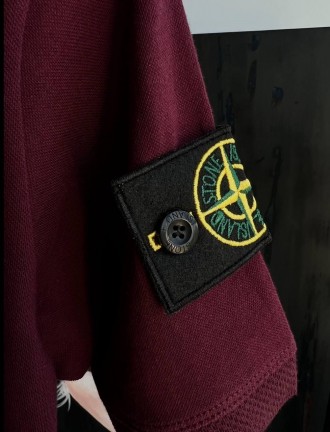 
Футболка Поло мужская бордовая повседневная лето брендовая Stone Island Polo (С. . фото 5