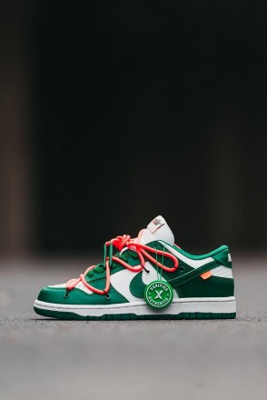 Кроссовки мужские зелёные Nike SB Dunk x Off White 
Мужские кроссовки Найк СБ Да. . фото 2