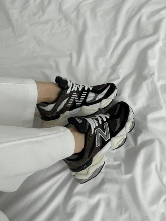 Кроссовки женские черные NB New Balance 9060 Black White Brown
Женские кроссовки. . фото 11