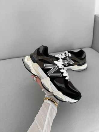 Кроссовки женские черные NB New Balance 9060 Black White Brown
Женские кроссовки. . фото 2