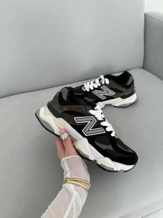 Кроссовки женские черные NB New Balance 9060 Black White Brown
Женские кроссовки. . фото 6