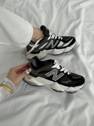 Кроссовки женские черные NB New Balance 9060 Black White Brown
Женские кроссовки. . фото 7