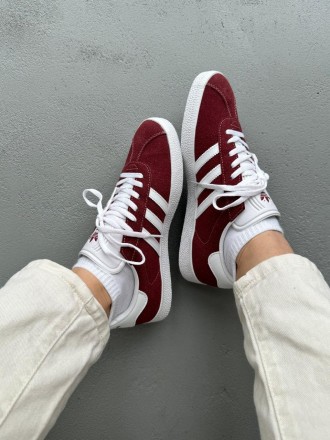 Кроссовки мужские красные Adidas Gazelle Burgundy
Кроссовки Adidas Gazelle Burgu. . фото 10