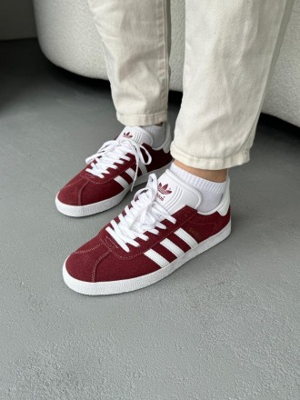 Кроссовки мужские красные Adidas Gazelle Burgundy
Кроссовки Adidas Gazelle Burgu. . фото 3