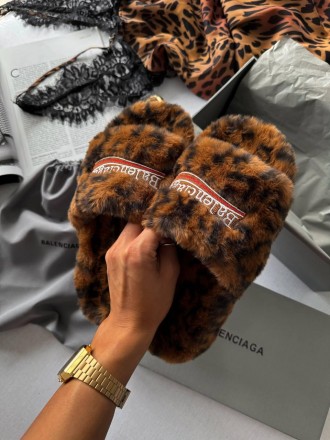 Тапочки женские леопардовые Balenciaga Slippers leopard (17160) 37. Київ. фото 1 Тапочки женские леопардовые Balenciaga Slippers leopard (17160) 37. Київ. фото 1