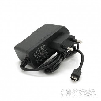 Зарядний пристрій Merlion 220V-mini USB, 5V 0,1A Black, Box - це компактний і на. . фото 1