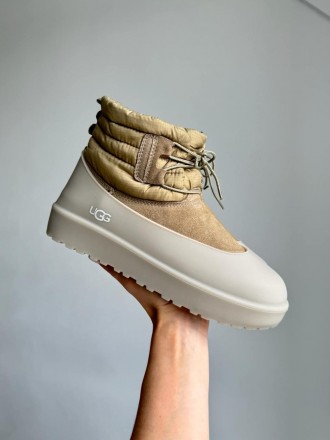 Мужские ботинки бежевые зимние UGG Classic Mini Lace-Up Beige
Мужские зимние бот. . фото 9