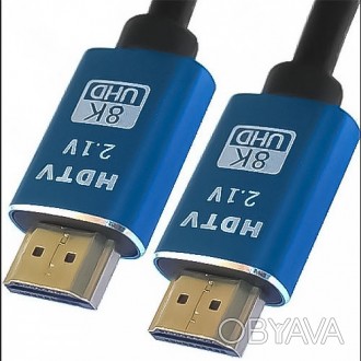 Шнур HDMI 8K (штекер - штекер) version 2.1, 1м, чёрный, в коробке
Видео кабель ш. . фото 1