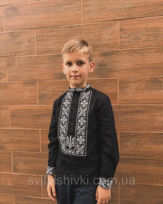 Чорна вишиванка для хлопчика. Ровно. фото 1 Чорна вишиванка для хлопчика. Ровно. фото 1