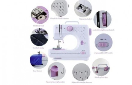 Швейна машинка Michley Sewing Machine YASM-505A Pro 12 в 1
Домашня швейна машинк. . фото 4