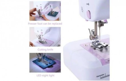 Швейна машинка Michley Sewing Machine YASM-505A Pro 12 в 1
Домашня швейна машинк. . фото 5