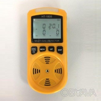 Газовий детектор 4 в 1 Walcom HT-1805 (H2S, O2, CO, LEL), фото 1