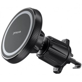 Автомобільний тримач Proove Carbon Magnetic Air Outlet Car Mount Magnetic Ring B. . фото 3