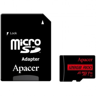 Карта пам'яті Apacer microSDHC 128GB UHS-I Class 10 + SD-адаптер (AP128GMCSX10UB. Харків. фото 1 Карта пам'яті Apacer microSDHC 128GB UHS-I Class 10 + SD-адаптер (AP128GMCSX10UB. Харків. фото 1