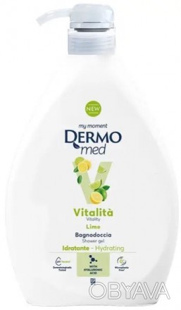 Гель для душа та ванни DermoMed Shower Gel Vitality Lime лайм 1л Відчуйте енергі. . фото 1