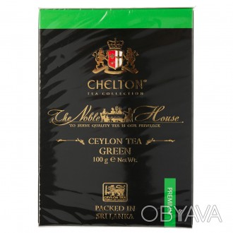 Чай зелений 100% Chelton Premium Noble House Ceylon Tea Green листовий 100г Чай . . фото 1