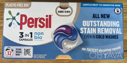 Капсули для прання Persil Sensitive Non Bio 3in1 Сенсітів для чутливої шкіри 32ш. . фото 1