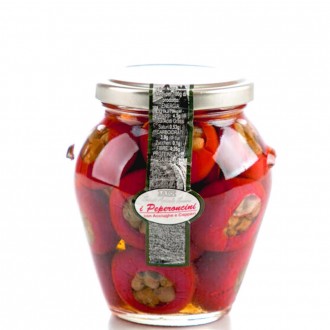 Перець черрі фарширований Satos Peperoncini Ricotta Cappero з Рікоттою та каперс. Ужгород. фото 1 Перець черрі фарширований Satos Peperoncini Ricotta Cappero з Рікоттою та каперс. Ужгород. фото 1