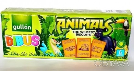 Дитяче печиво без пальмової олії Gullon Dibus Animals the wildest biscuits Дикі 